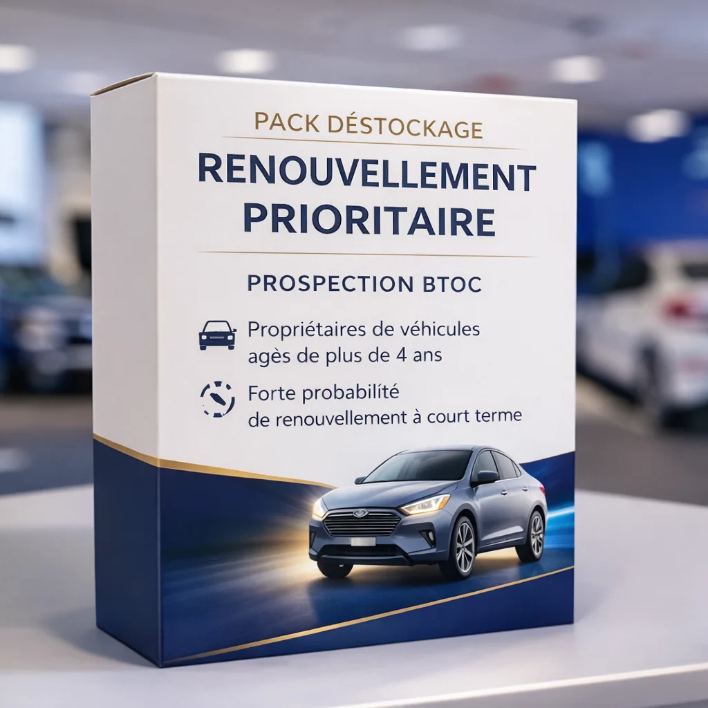 Automobiliste prêt à renouveler son véhicule - ciblage data propriétaires +4 ans Marketing Automobile