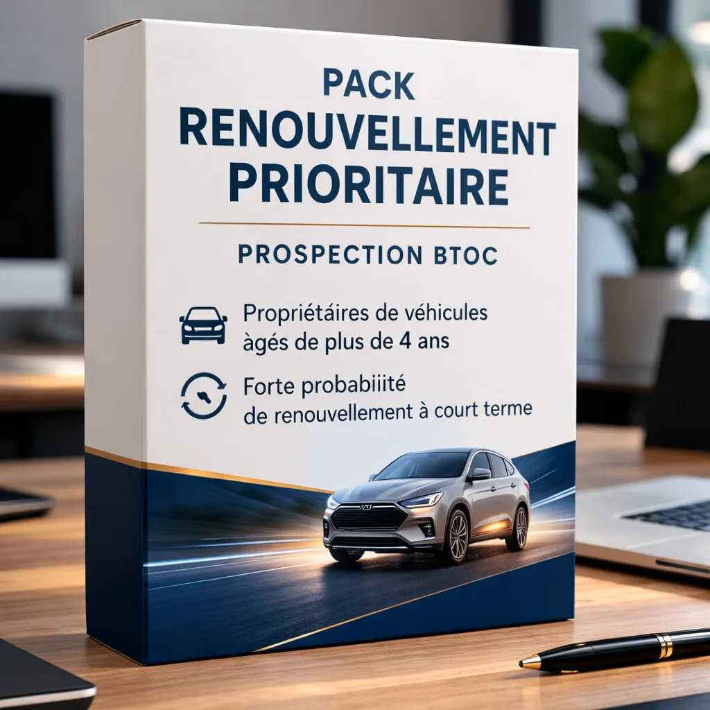 Pack Renouvellement Prioritaire – Segment automobilistes véhicules de plus de 4 ans – Prospection BtoC automobile