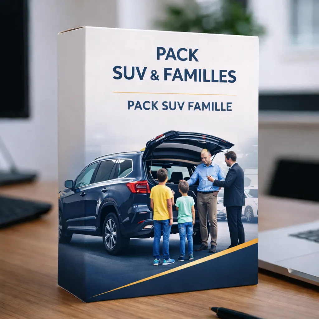 Pack SUV Famille – Segment foyers recherchant des véhicules spacieux – Prospection automobile BtoC