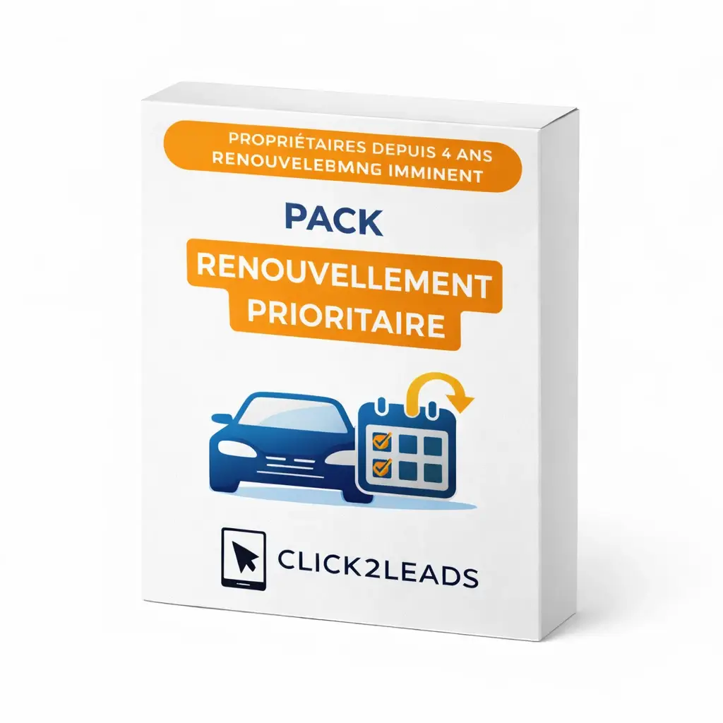 Segment de propriétaires de véhicules depuis 4 ans ciblé pour campagnes de renouvellement en marketing automobile